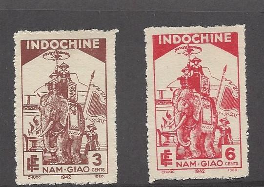 Indo-China, 213-14, Elephant on Parade, Singles, **LH**