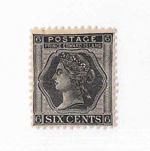 Prince Edward Island Sc #15 6c black  NH centered VF