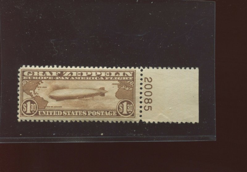 Scott C14 Graf Zeppelin Air Mail Mint Plate #  Stamp  (Stock C14-168)