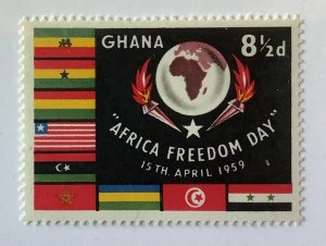Ghana 1959 Scott 47 MNH - 8½p,  Africa Freedom Day