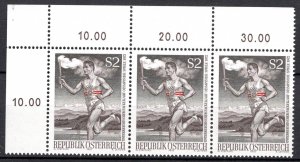 Austria Scott # 926, mint nh, strip of 3