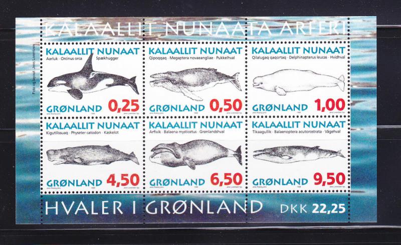 Greenland 308a Set MNH Whales