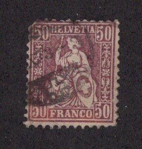 Switzerland #59 Used *Minor Fault* ~JM-2113