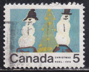 Canada 523 Snowman & Christmas Tree 5¢ 1970