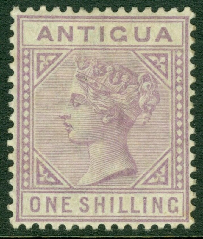 EDW1949SELL : ANTIGUA 1886 SG#30a Top left triangle detached Very RARE Cat £2000