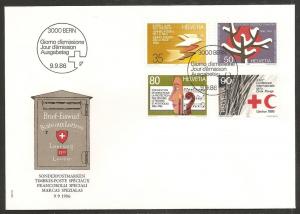 Switzerland 799-802 1986 Special Issues UA FDC