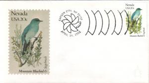 #1980 Nevada Birds - Flowers Andrews FDC