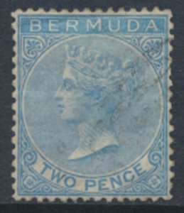 Bermuda  SG 3 SC# 2  Used  Dull Blue 1866 issue see details and scans