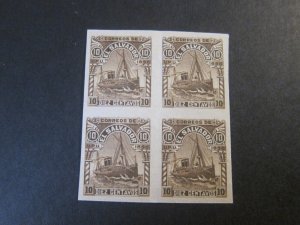 Salvador 1876 Sc 150 imperf. BLK(4) MNH