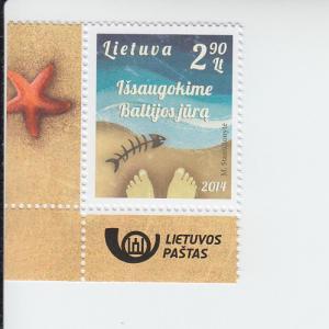 2014 Lithuania Save the Baltic Sea (Scott NA) MNH