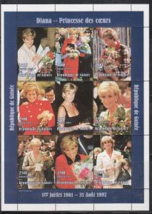 Guinea Yvert 1135-43 Princess Diana Mint NH