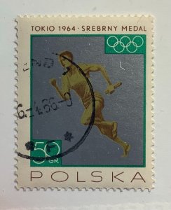 Poland 1965 Scott 1357 CTO - 50gr, Polish Medals in the Olympic Games in Tokyo