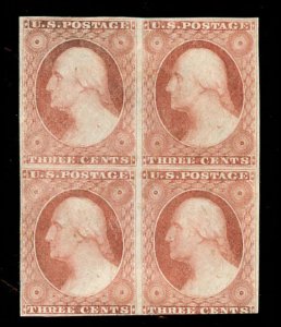 momen: US Stamps #11 Mint OG Block of 4 VF