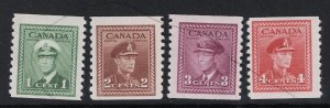 Canada SC# 278 - 281 Mint Very Lightly Hinged - S17150