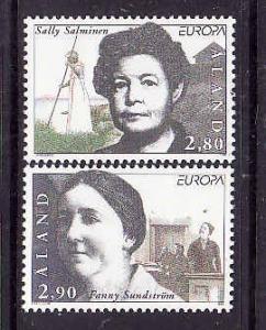 Aland-Sc#126-7-Unused NH Europa set-Women-1996-