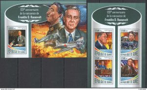 2017 Guinea World War Ii Franklin Roosevelt Hirohito #12705-08+Bl2837 ** Fd1288