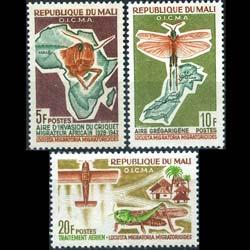 MALI 1964 - Scott# 58-60 Anti-Locust Set of 3 NH creases