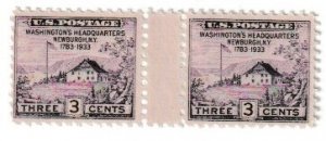 US 752, MNH/ NGAI, Gutter Pair