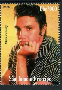 Sao Tome & Principe 2005 ELVIS PRESLEY 1 value Perforated Mint (NH)