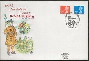 18/3/1997 1st & 2nd NVI'S SELF ADHESIVE NEW SHAPE ENSCHEDE VERTICAL COIL- FDC