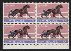 New Zealand Horse Return of Cardigan Bay Block of 4 1970 MNH SG#913