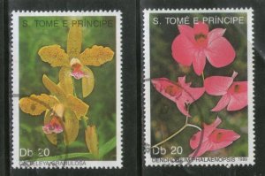 St. Thomas & Prince Is. 1989 Flower Orchid Tree Plant Flora  Sc 868 Cancelled