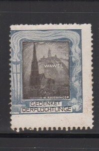 German Charity Stamp - Remember the Refugees, Wawel