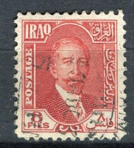 IRAQ; 1932 early Portrait Faisal issue used 8f. value