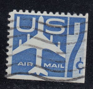 United States 1958 SC# C52 7c Airmail Blue Used