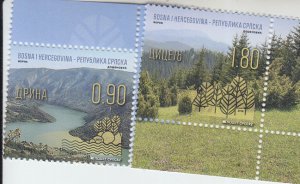 2019 Bosnia & Herzegovina Serb Admin Nature Protection (2) (Scott 617-18) MNH