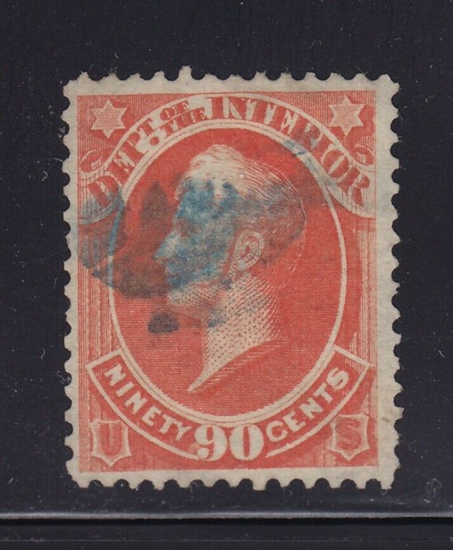 O24 VF used blue cancel with nice color cv $ 50 ! see pic !