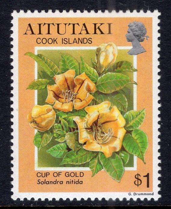 Aitutaki 499 Flower MNH VF