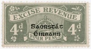 (I.B) Ireland Revenue : Excise Duty 4d (Free State OP)