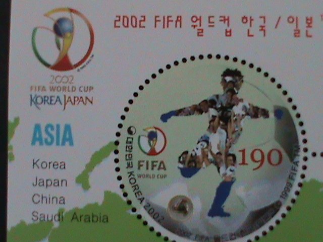 ​KOREA-2002 FIFA WORLD CUP SOCCER-JAPAN & KOREA MNH S/S-VERY FINE