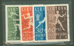 Lithuania #B43-B46 Used Single (Complete Set)