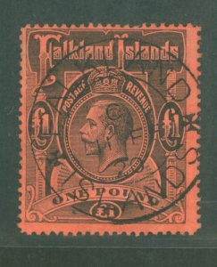 Falkland Islands #40 Used Single