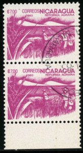 NICARAGUA - SC #1303 - USED PAIR - 1983 - NICARA089