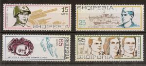 Albania 1968 Peoples Army SG1256-1259 MNH