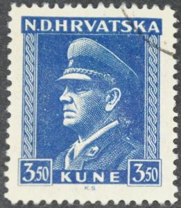 DYNAMITE Stamps: Croatia Scott #68a  USED