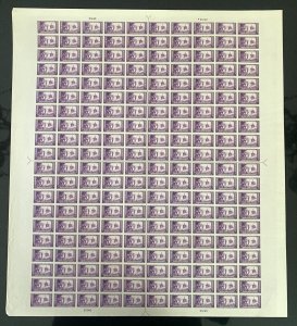 US Stamps-SC# 755 - Uncut Sheet Of 200 - NGAI NH  - Compare At $450.00