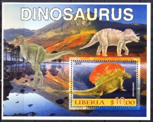 Liberia 2005 Dinosaurs (I) S/S MNH