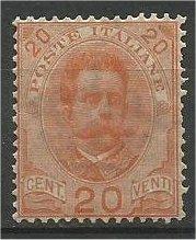 ITALY, 1895, MVLH 20c, Humbert I, Scott 69