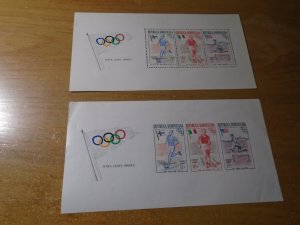 Dominican Republic  #  C97-99  MNH Sport  Perf & Imperf Sheets