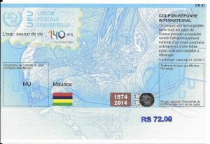 MAURITIUS - (IRC) INTERNATIONAL REPLY COUPON (140. year) (MINT), MNH