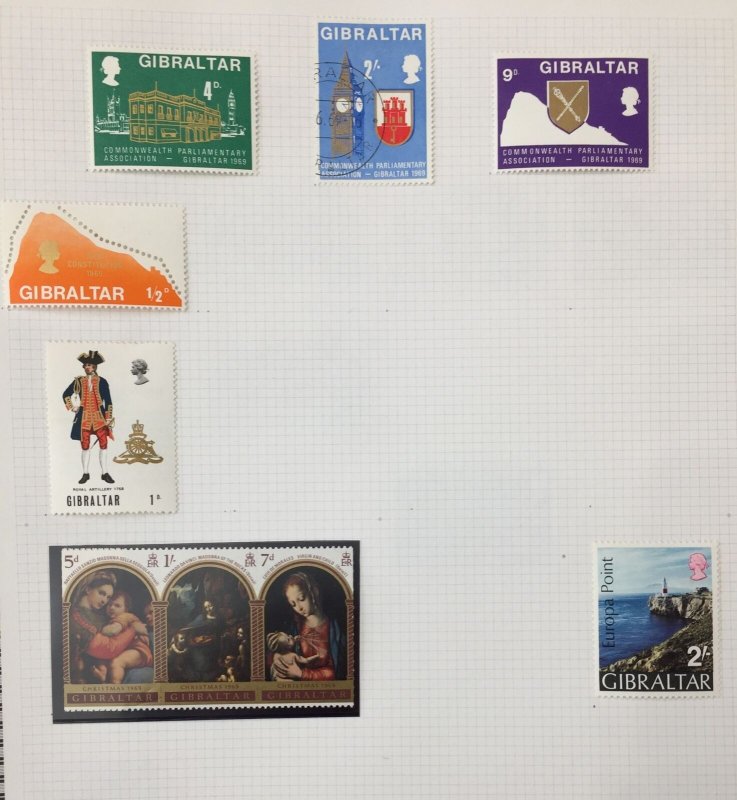 Gibraltar Mid/Modern Collection MH Used MNH (Apx 150 Items) MK4408