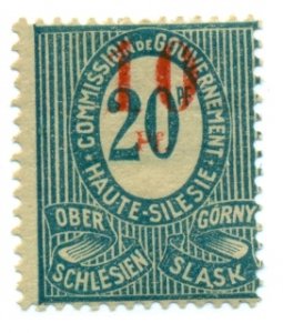 Upper Silesia 1920 #12b MH  SCV (2022) = $1.10