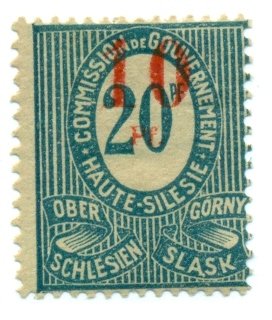 Upper Silesia 1920 #12b MH  SCV (2022) = $1.10