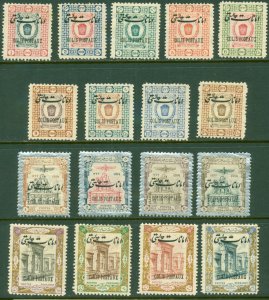 IRAN Q19-Q35 MH Reprints (RL) 4323 BIN $12.00