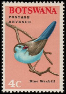 Botswana 22 - Mint-H - 4c Blue Waxbill (1967) (cv $0.90)