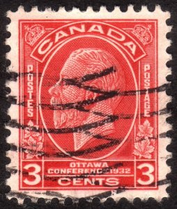 1932, Canada 3c, George V, Used, Superb GEM, Sc 192